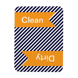 Blåstrimlad tvätt - Dirty Dishwasher Magnets Magnet