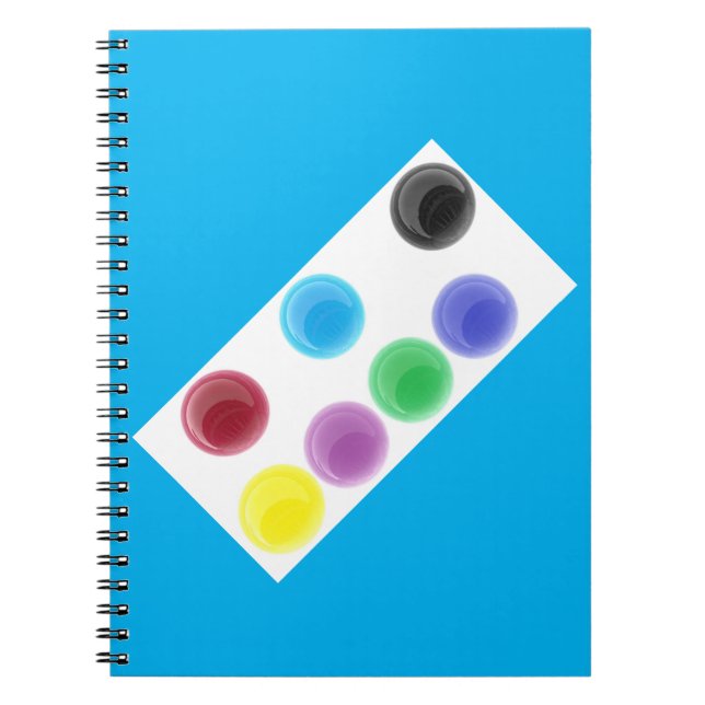 Blåsvart röd anteckningsbok (Framsidan)