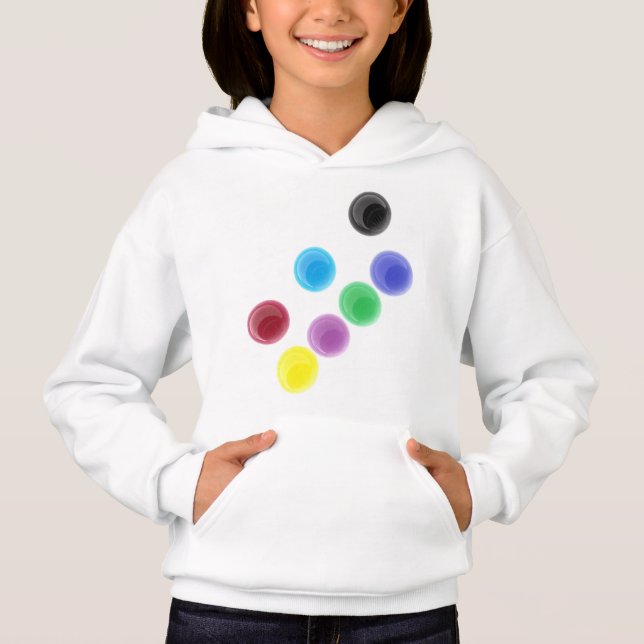 Blåsvart röd t shirt (Framsida)