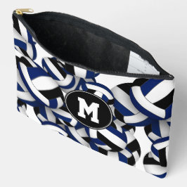 Blåsvarta volleybollar mönster monogrammade