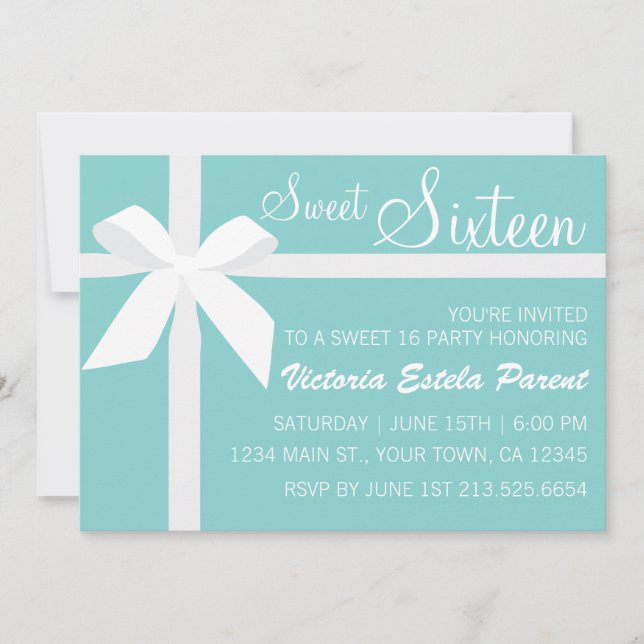 Blåsvett 16-inbjudan inbjudningar (Framsida)