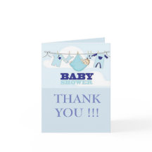 BLÅT BABYSHOWER TACK