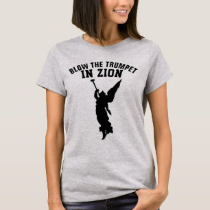 BLÅT TRUMPET I ZION, Christian T-Shirts