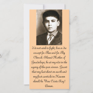 Blated Jose Sanchez Prayer Cards