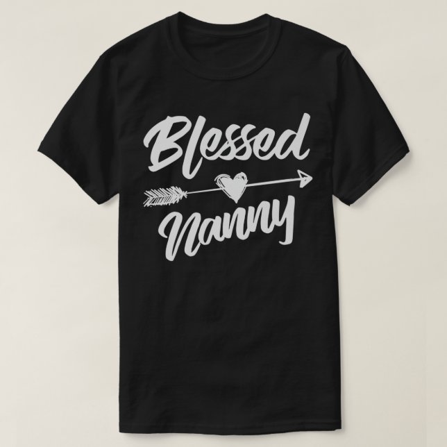 Blated Nanny Thanksgiving Funny Grandmor Gift T Shirt (Design framsida)
