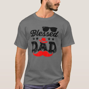 Blated Pappa Funny Fars dag Hat Sunglass Mustach T Shirt