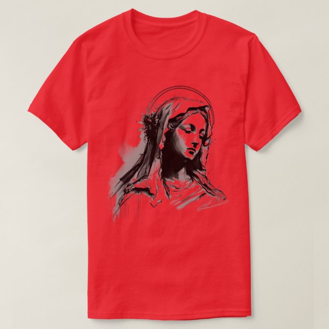 Blated Virgin Mary 2 T Shirt (Design framsida)