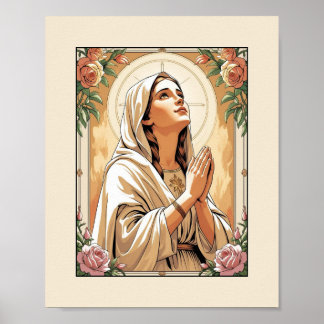 Blaten Virgin Mary i Prayer - katolsk Poster