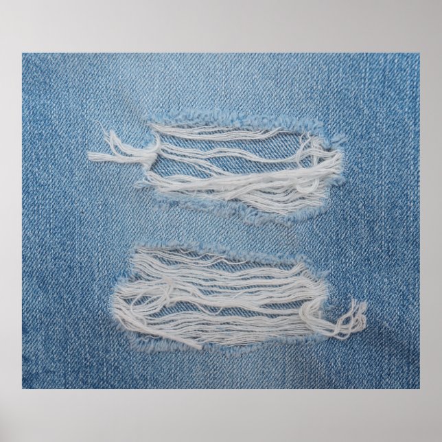 Blåtorn denim jeans struktur bakgrund. Snyggt, Poster (Framsidan)