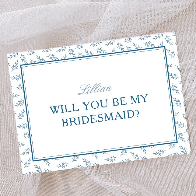 Blåträdgårdsmästare i tidrapport, Elegant Bridesma Kort (Skapare uppladdad)
