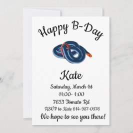 Blåtrådig långfenad korallorm från lycklig inbjudningar