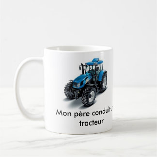 Blåtraktor, blå traktor, Mon père conduit un tr Kaffemugg