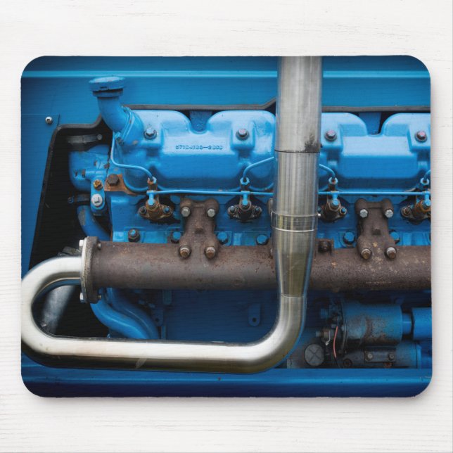 Blåtraktormotor Musmatta (Framsidan)