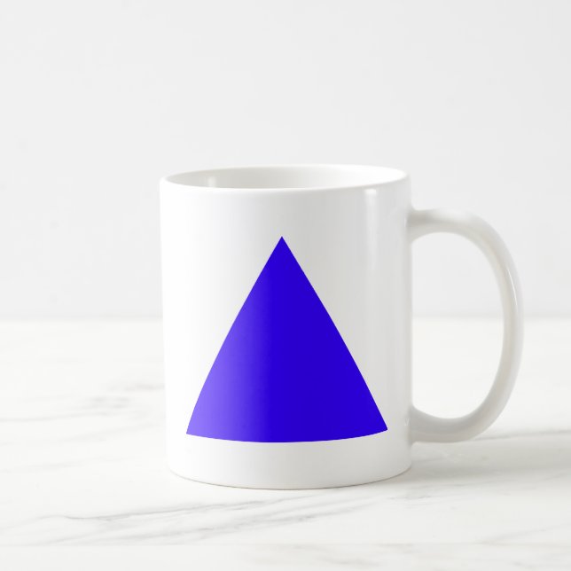 Blåtriangeln genom MUSEUM Zazzle-gåvor Kaffemugg (Höger)