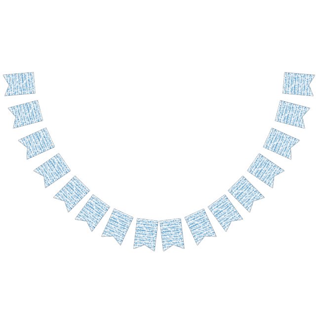 Blåtriangeln Mönster Bunting Flaggor - Modern Deco (Alla)