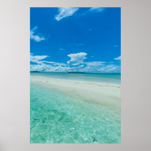 Blåtropiskt sjölandskap, Palau Poster
