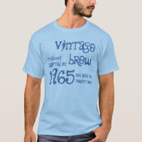 Blått 1965 för födelsedag för vintagebrygdroligt