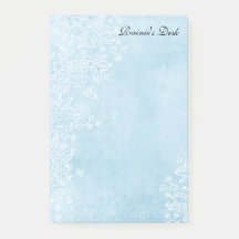 Blått 4x6" postar det noterar