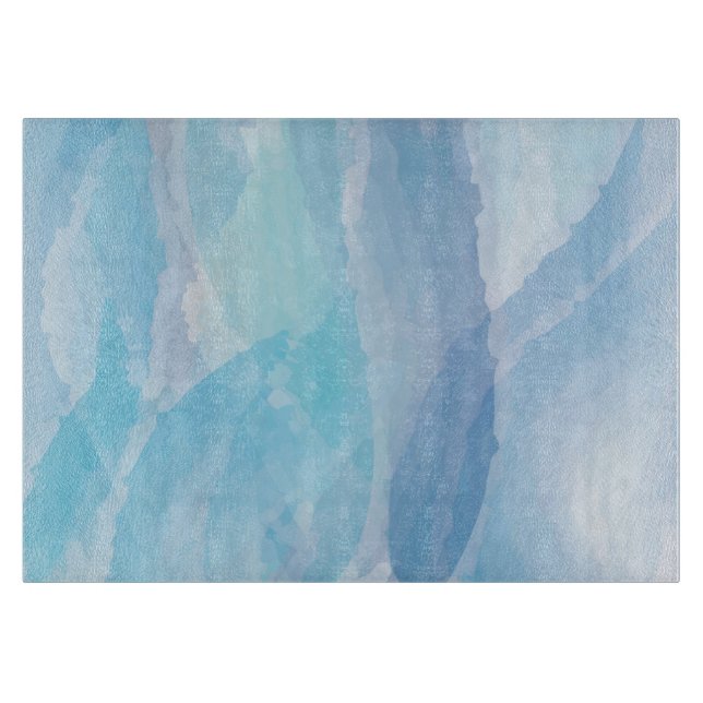 Blått, abstrakt, coola vatten penseldrag (Framsidan)