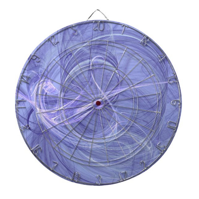 Blått Abstrakt Fractal Dart Board Piltavla (Framsidan)