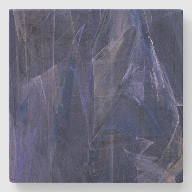 Blått Abstrakt, rektangulär kvadrat Underlägg (Framsidan)