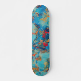 Blått Abstrakt Skateboard