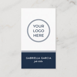 Blått Affärskort för grundläggande skannerbar QR-k Visitkort