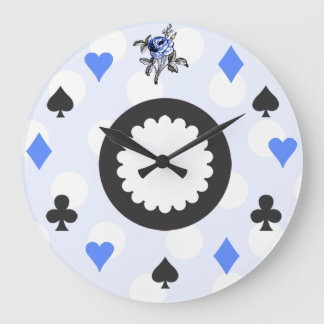 Blått Alice i den Themed underland Stor Klocka