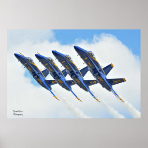 Blått Änglar Poster