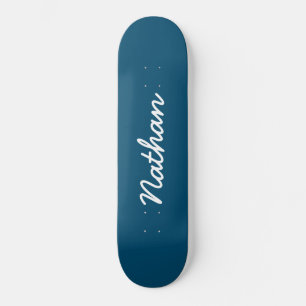 Blått Anpassade Mini Skateboard Bräda 18,5 Cm