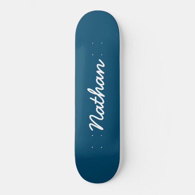 Blått Anpassade Mini Skateboard Bräda 18,5 Cm (Framsida)