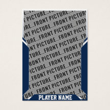 Blått anpassat sporthandelskort