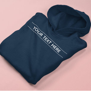 Blått anpassningsbar av grundläggande Mörk Lägg ti T Shirt