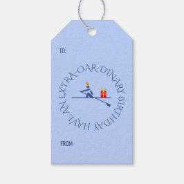 Blått anpassningsbar från födelsedag presentetikett