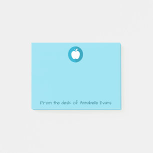 Blått Apple Post-it Block