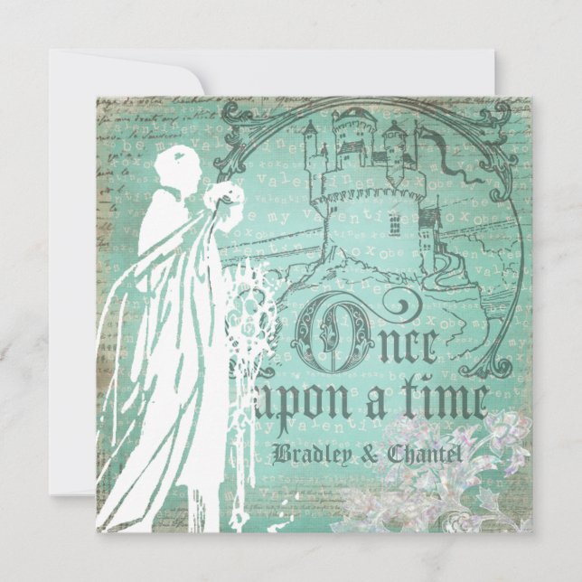 Blått är min valentin en gång på en Time inbjudan (Framsida)