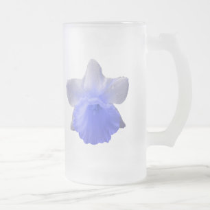 Blått, avfettat glas, Mugg