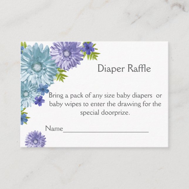 Blått Baby i BLOMBRYTARE SKOLSKÅP Raffle Tilläggskort (Framsida)