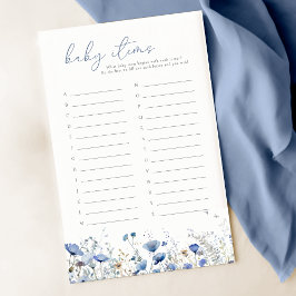 Blått Baby i bloom Wildblommes Baby-artikelspel