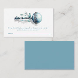 Blått Baby-jattjökort Raffle Biljett-kort Tilläggskort