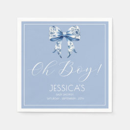 Blått babyskor Vattenfärg Pappersservett