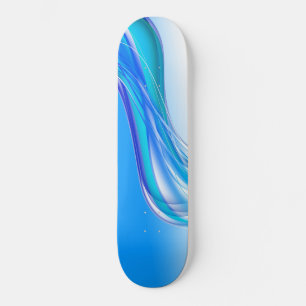 Blått bakgrundsbanderoll för abstrakt mini skateboard bräda 18,5 cm