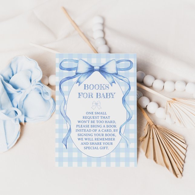 Blått band Bokar för Baby vattenfärg Tilläggskort (Skapare uppladdad)