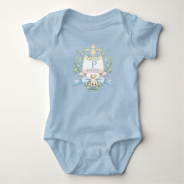 Blått band Puppy Baby Monogram vapen T Shirt