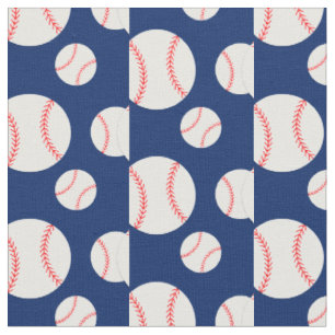 Blått baseball Mönster-bakgrund Tyg
