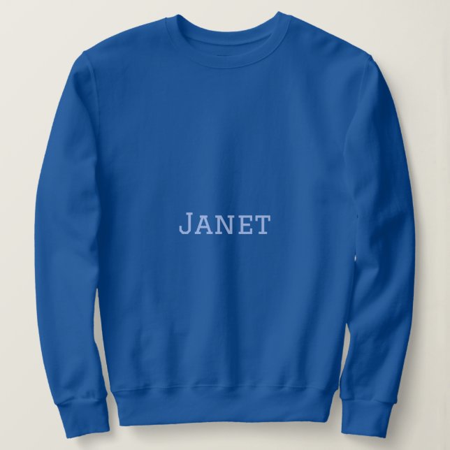 Blått, bastytröja för kvinnor t shirt (Design framsida)