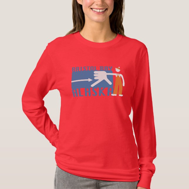 Blått BAY.ai Tee Shirt (Framsida)