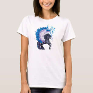 Blått bevingada Pegasus Tee Shirt