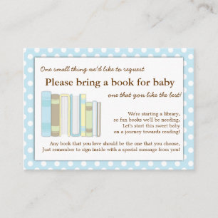 Blått Bibliotek-babyvisningsprogram Bok-inmatnings Tilläggskort