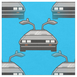 Blått biltyg från 1980-talet tyg